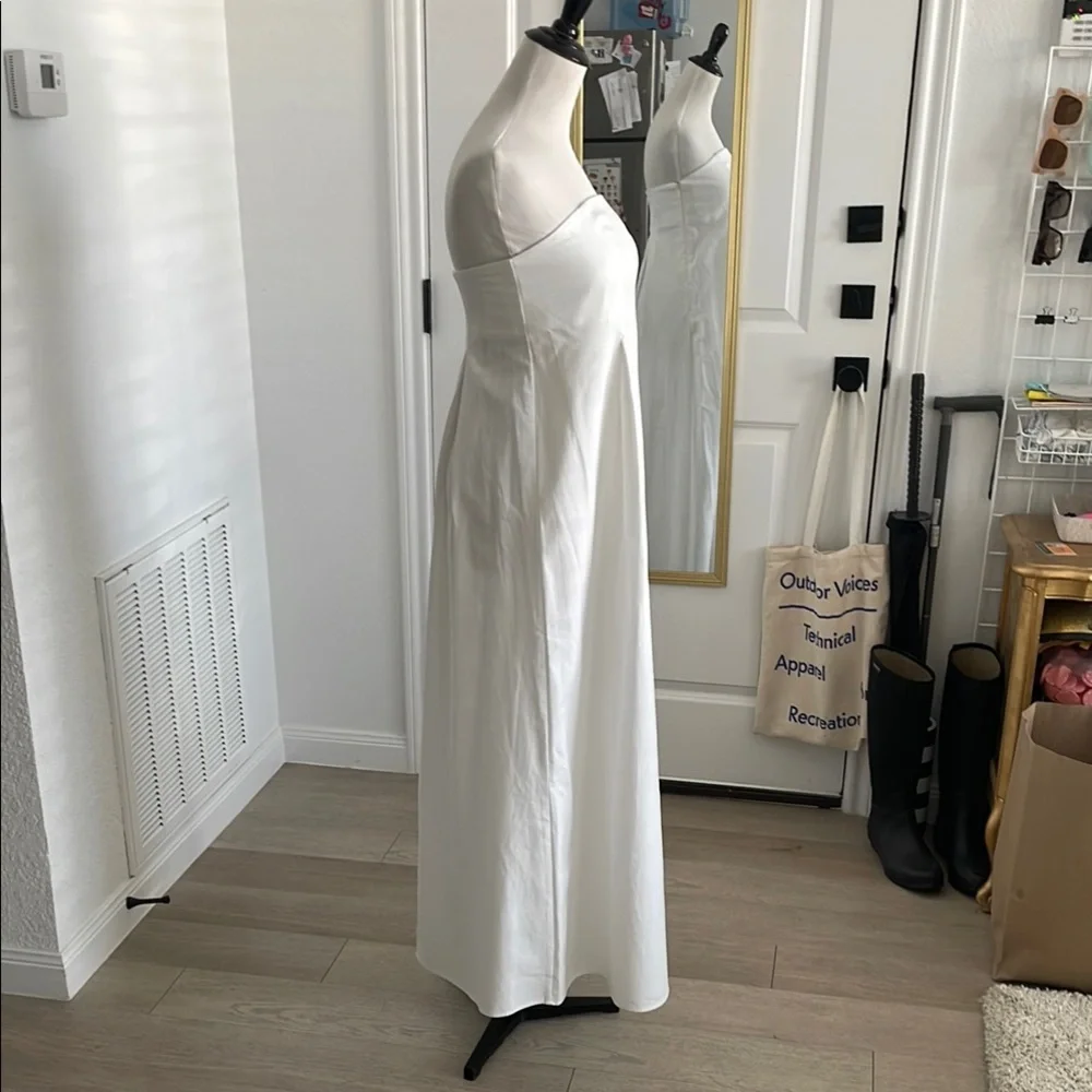 Future Collective White Strapless Maxi Dress - Picture 2 of 5